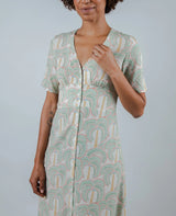 Borneo V-neck Dress Ecru