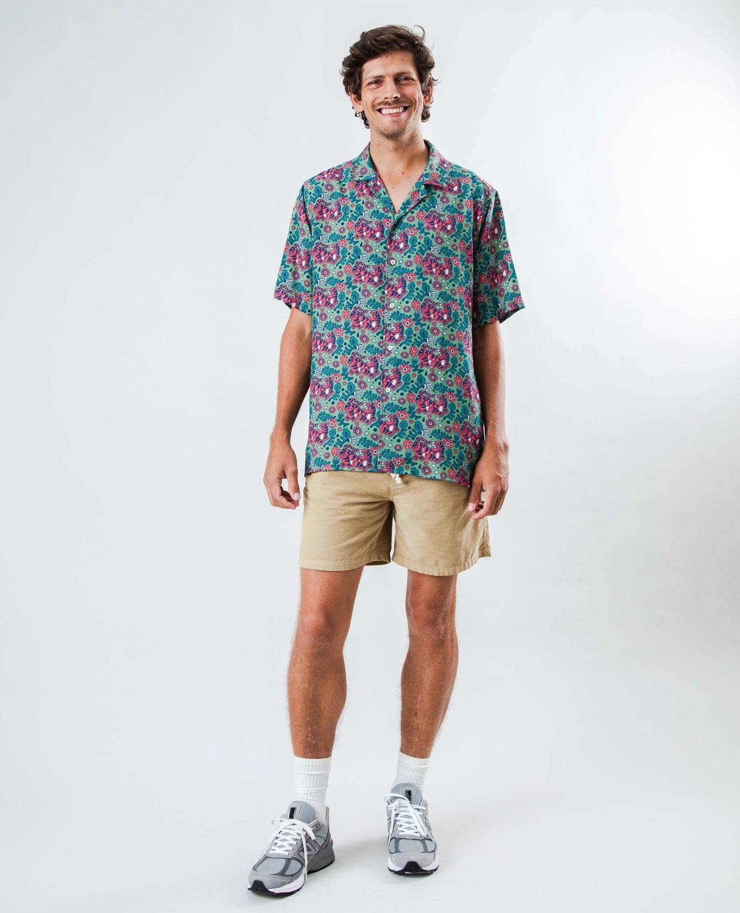 Asis Percales Tigris Aloha Shirt