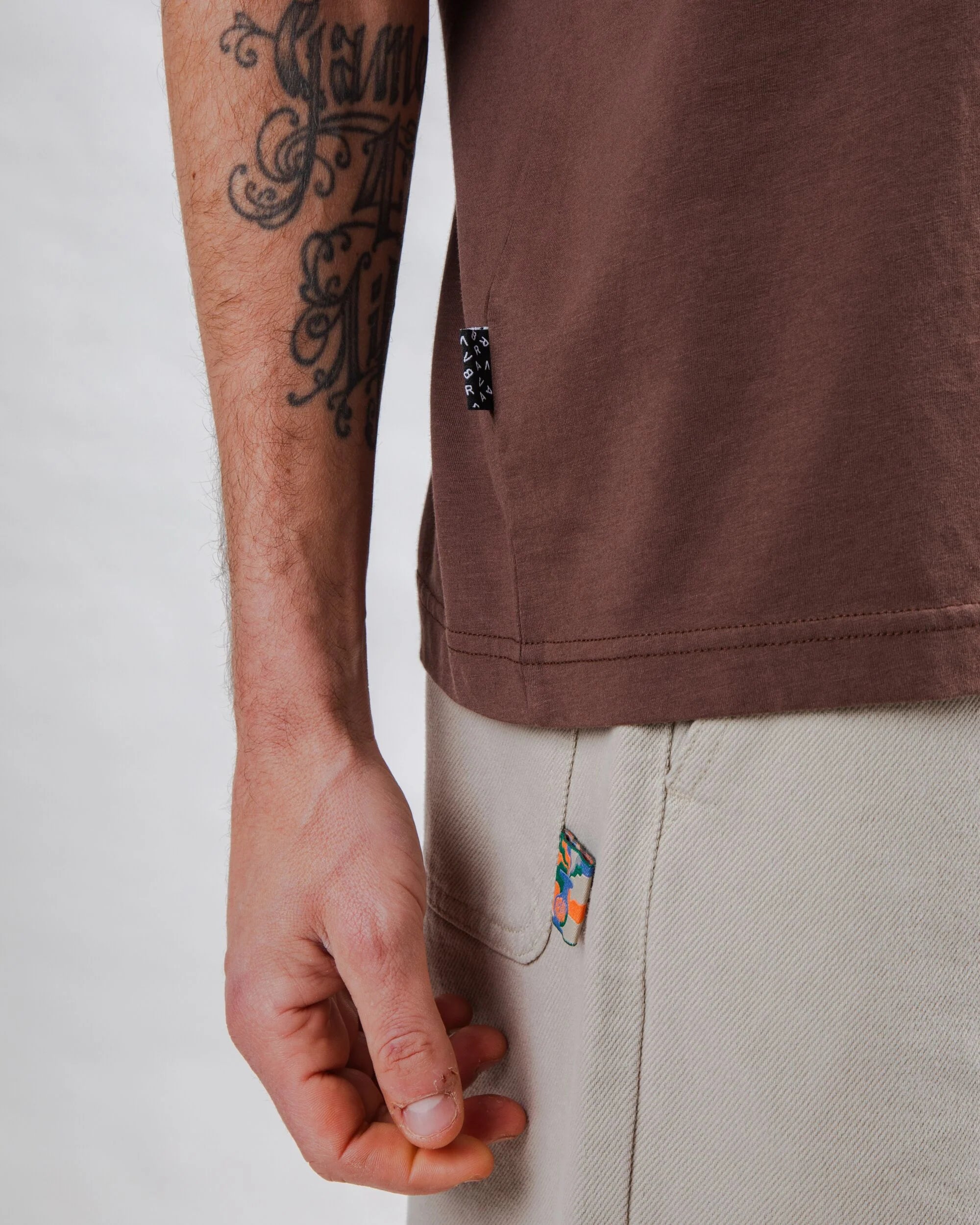 Choco Label Tshirt Brown
