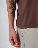Choco Label Tshirt Brown