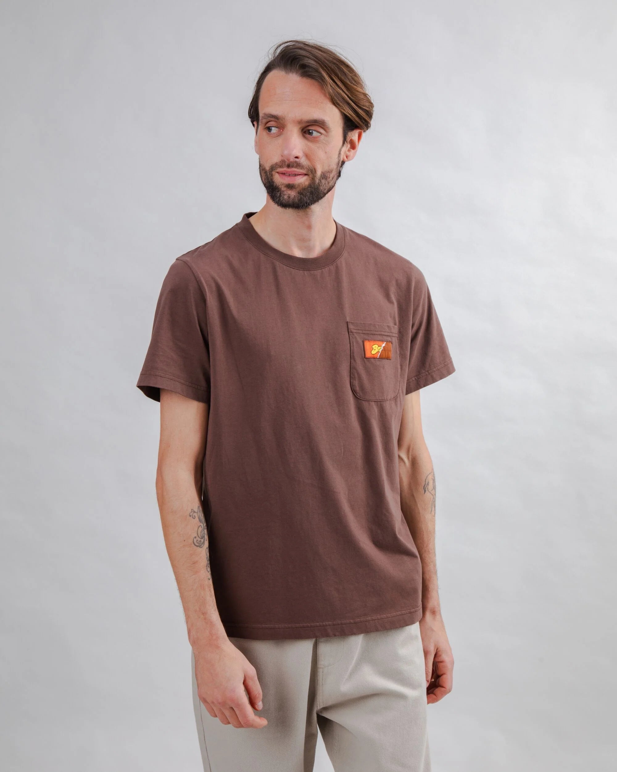 Choco Label Tshirt Brown