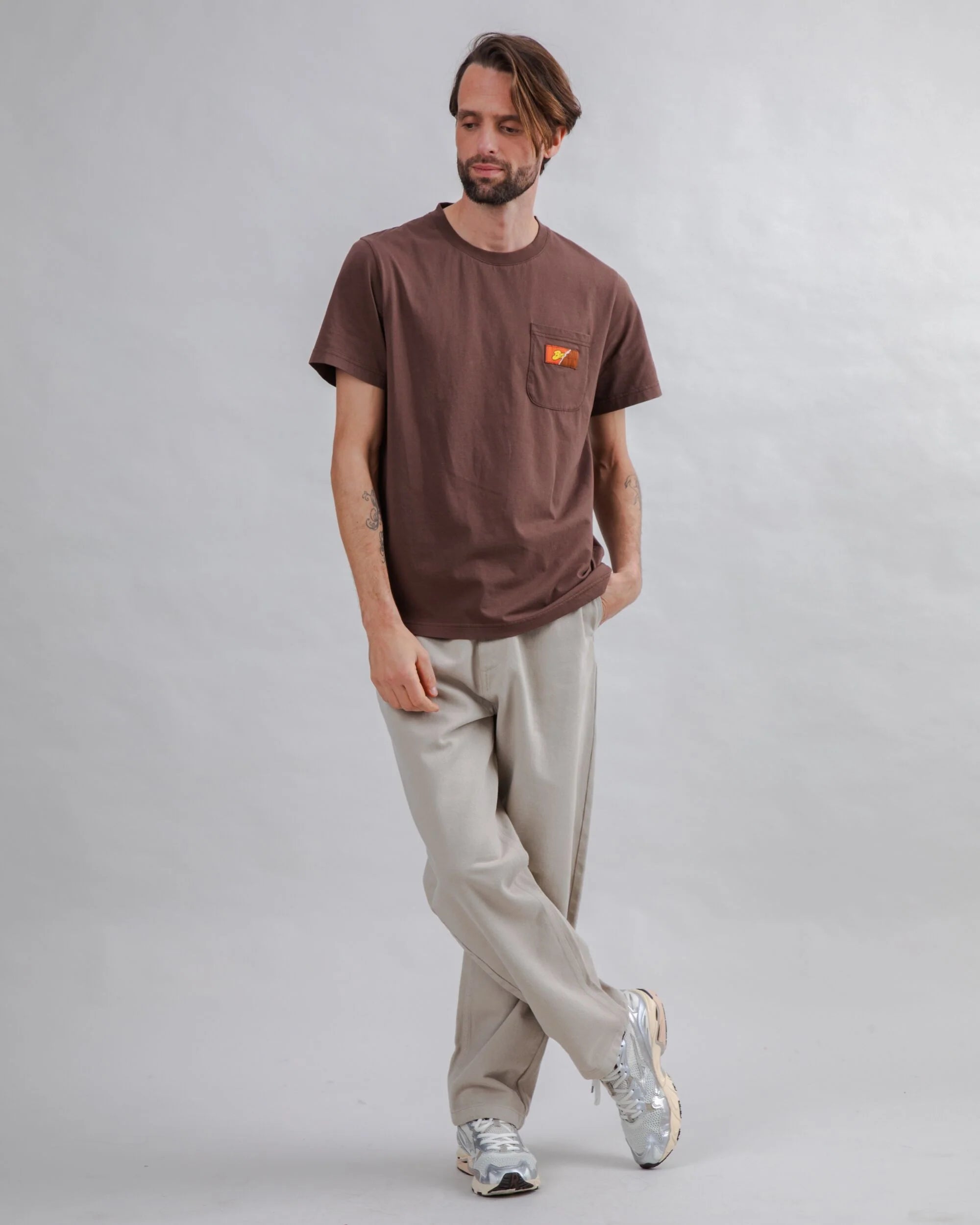 Choco Label Tshirt Brown