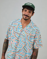 Messy Stripes Aloha Shirt