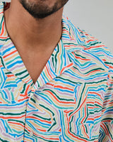 Messy Stripes Aloha Shirt