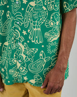 Asis Percales Crocodylus Aloha Shirt