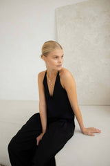 Molten Chunky Chain Pearl Necklace