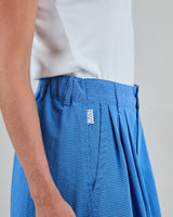 Checks Midi Rock Blau