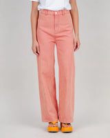 Washed Denim Straight Leg Pink