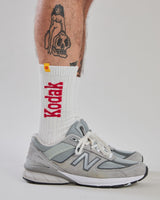 Kodak Jacquard Ribbed Socken Ecru
