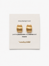 Stop Playing It Cool Hoop Earrings Gold
