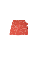 Embroidered Linen Skirt