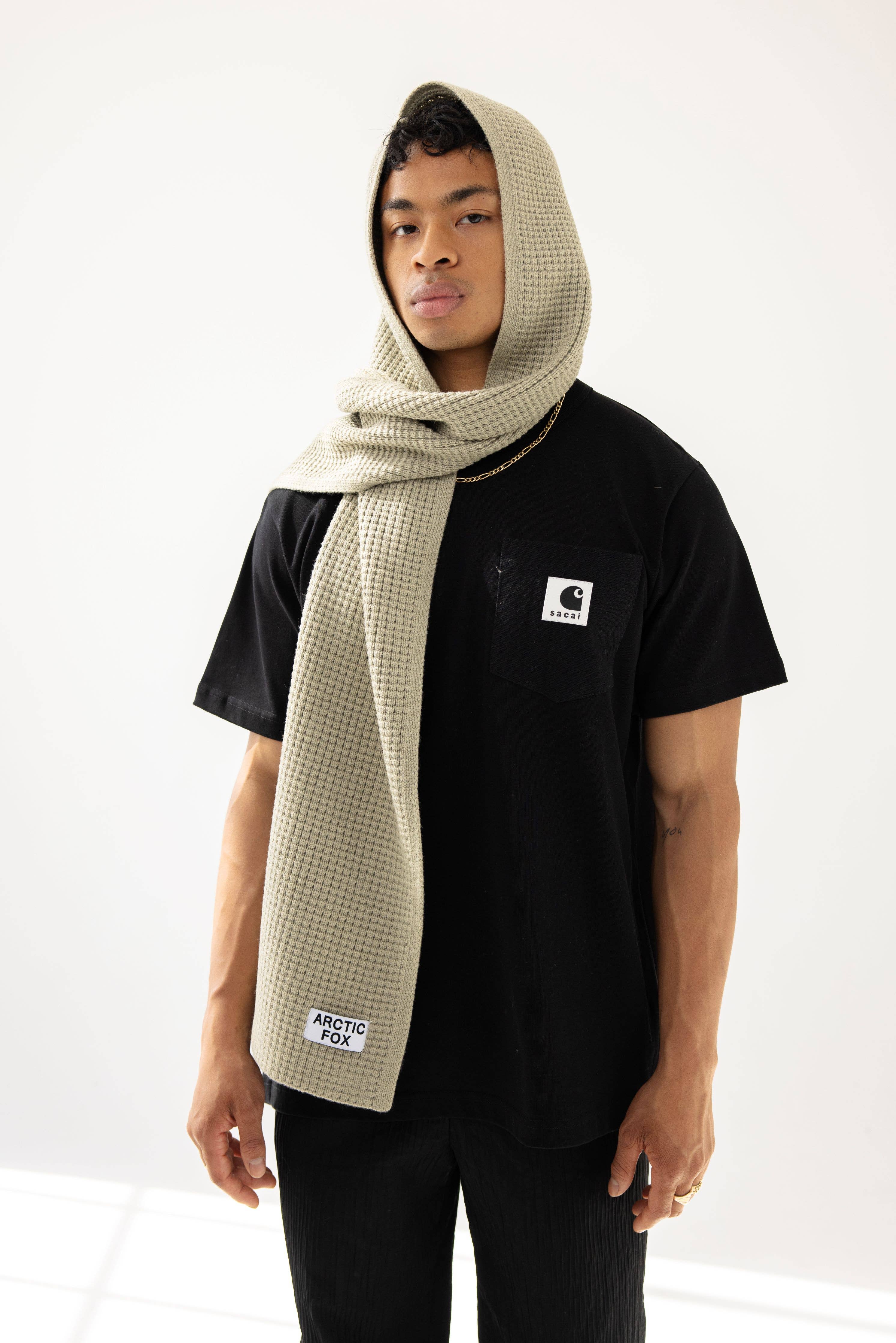 The Recycled Bottle Hooded Scarf - Arctic Grey - AW25