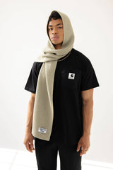 The Recycled Bottle Hooded Scarf - Arctic Grey - AW25