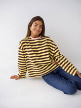 Núria T-shirt Yellow Brown