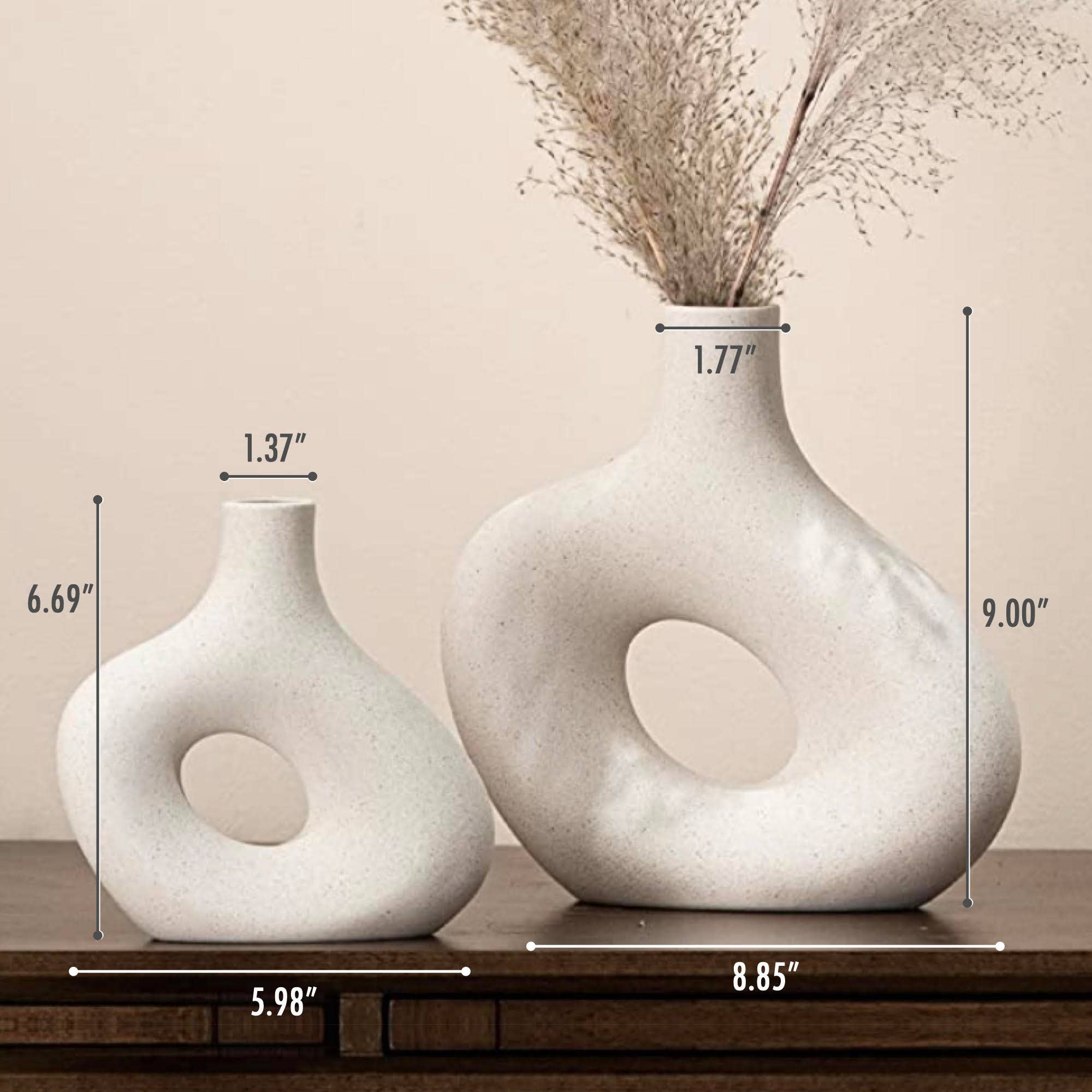 Keramik Donut Vase Groß