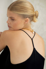 Molten Chunky Chain Pearl Necklace