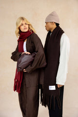 The Reykjavik Scarf - 100% Recycled - Ground Coffee - AW25