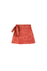 Embroidered Linen Skirt