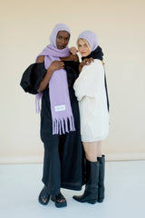 The Alpaca Balaclava Fitted Hood - Lilac - AW23