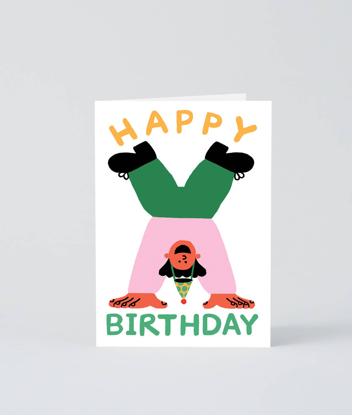 ‘Happy Birthday Handstand Card