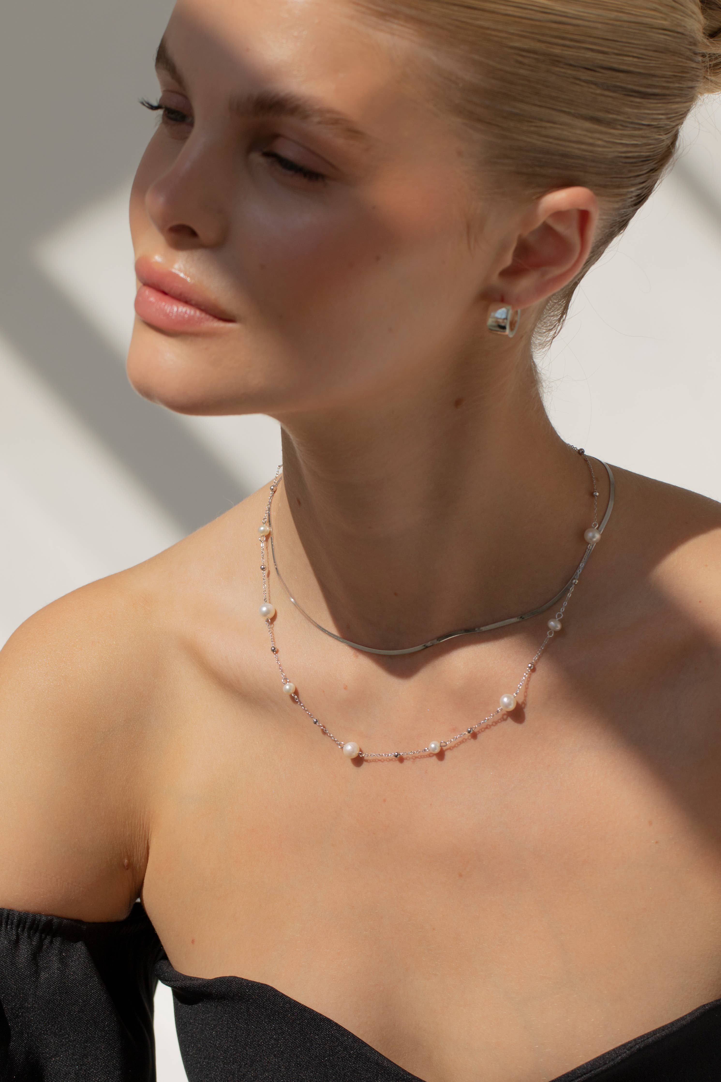 JOY - Perlenkette mit Perlen aus Silber