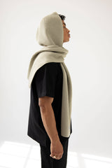 The Recycled Bottle Hooded Scarf - Arctic Grey - AW25