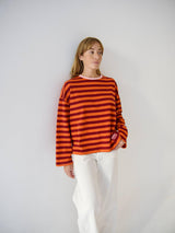 Núria Orange-Burgundy T-shirt