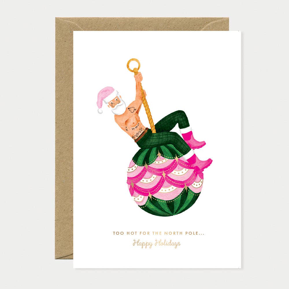 Hot Santa - Greeting card
