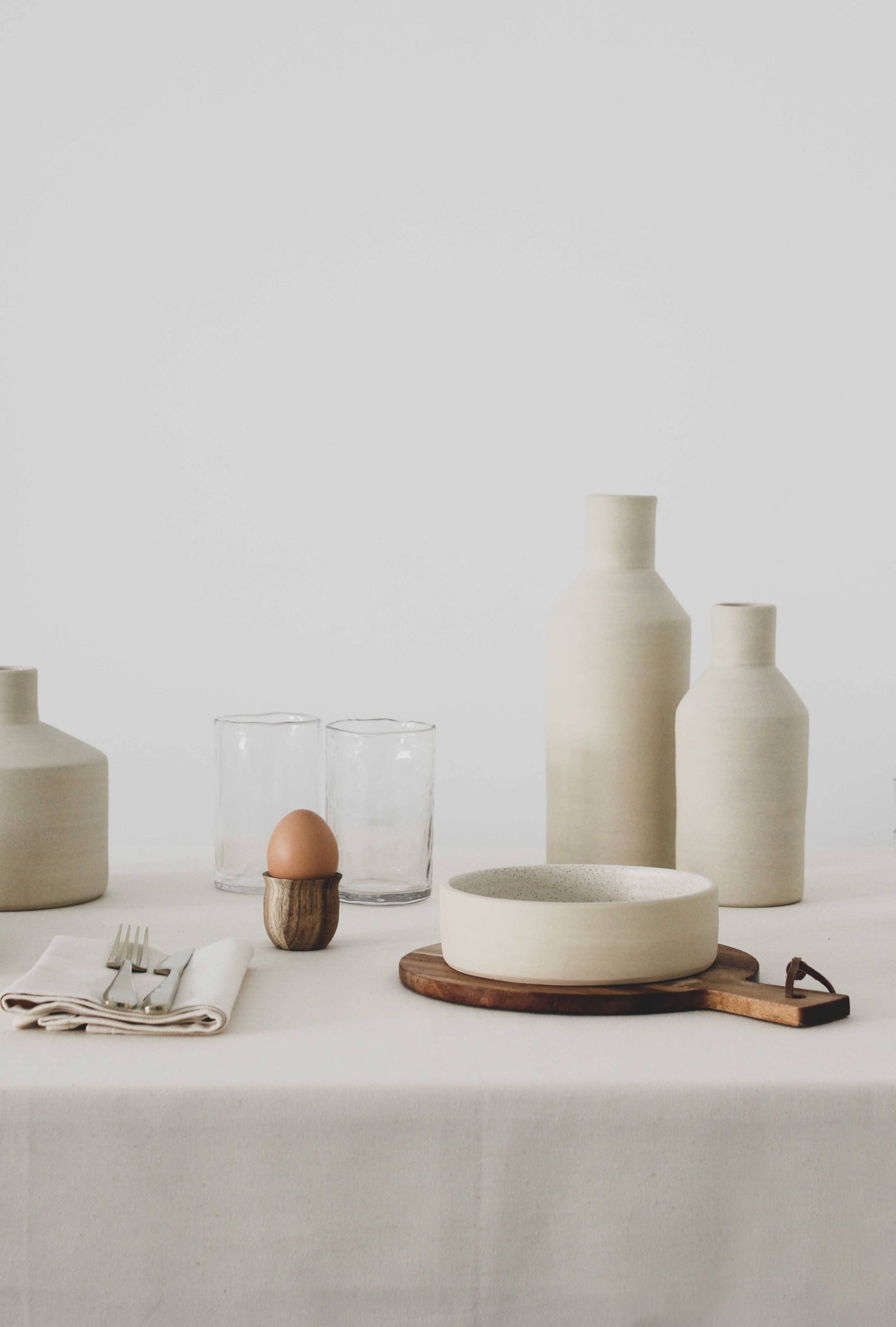 Natural Vase L - Handmade stoneware