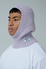 The Alpaca Balaclava Fitted Hood - Lilac - AW23