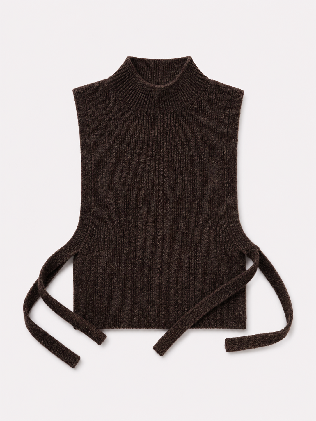 Alpaca Vest - Coffee - AW26