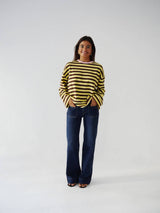 Núria T-shirt Yellow Brown