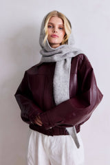 The Alpaca Hooded Scarf - Dark Coffee