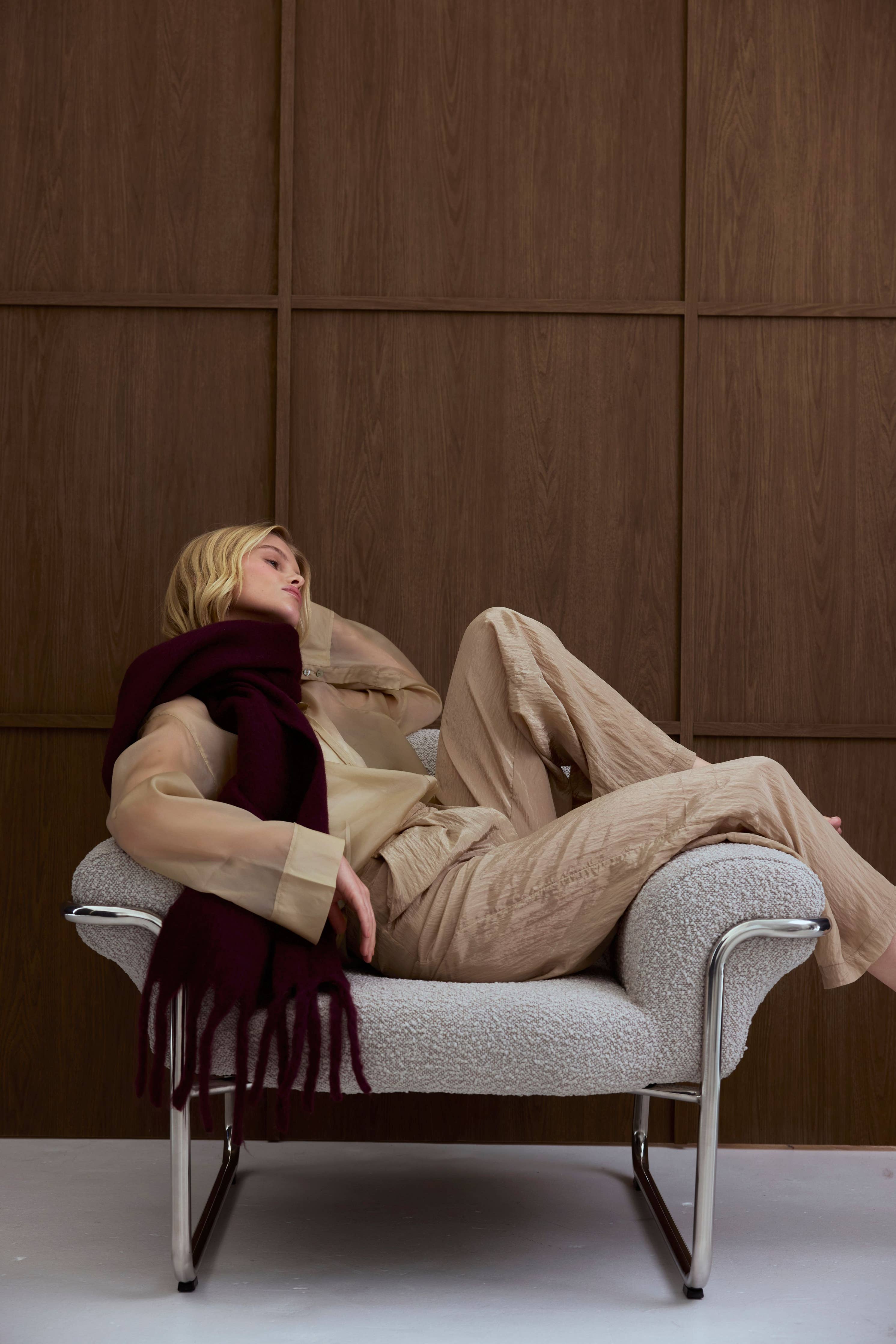 The Stockholm Scarf - 100% Recycled - Cherry Lacquer