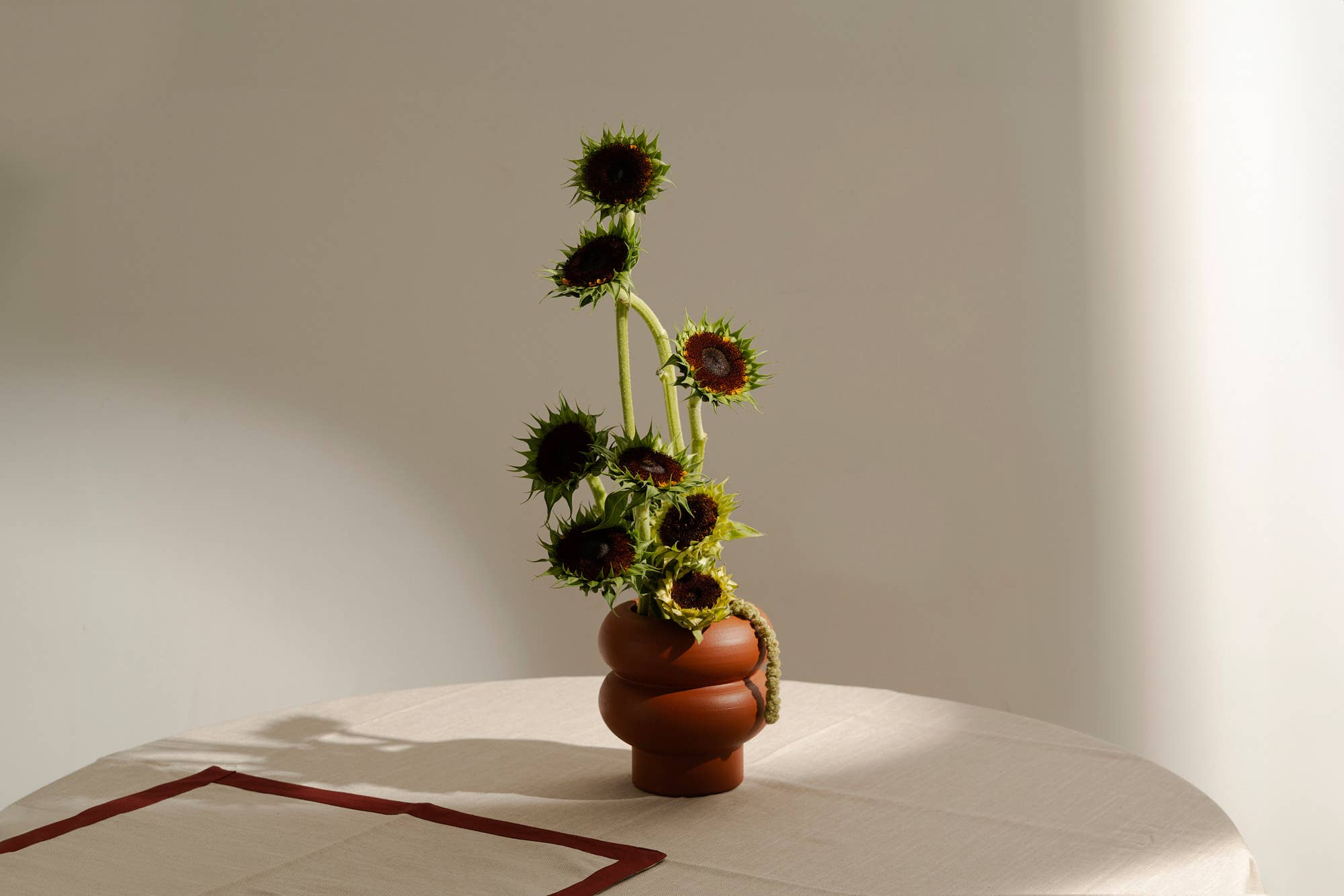 Ripple Vase Small - Terracotta - Perfect for flowers