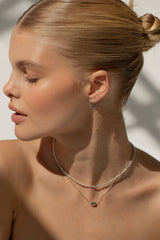 LUNA Mini - Geknüpfte Hoops aus Silber