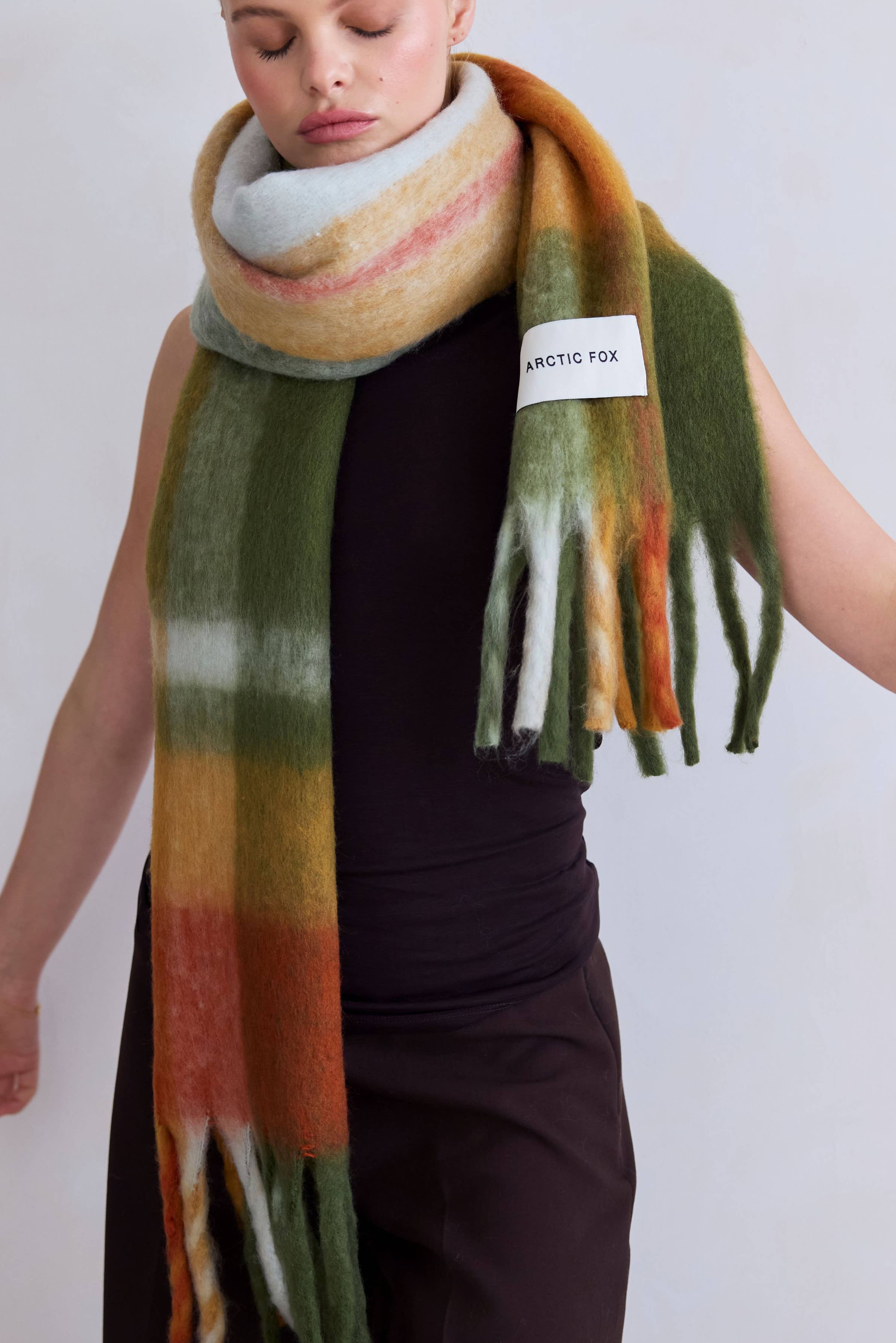 The Stockholm Scarf - 100% Recycled - Mossy Spring