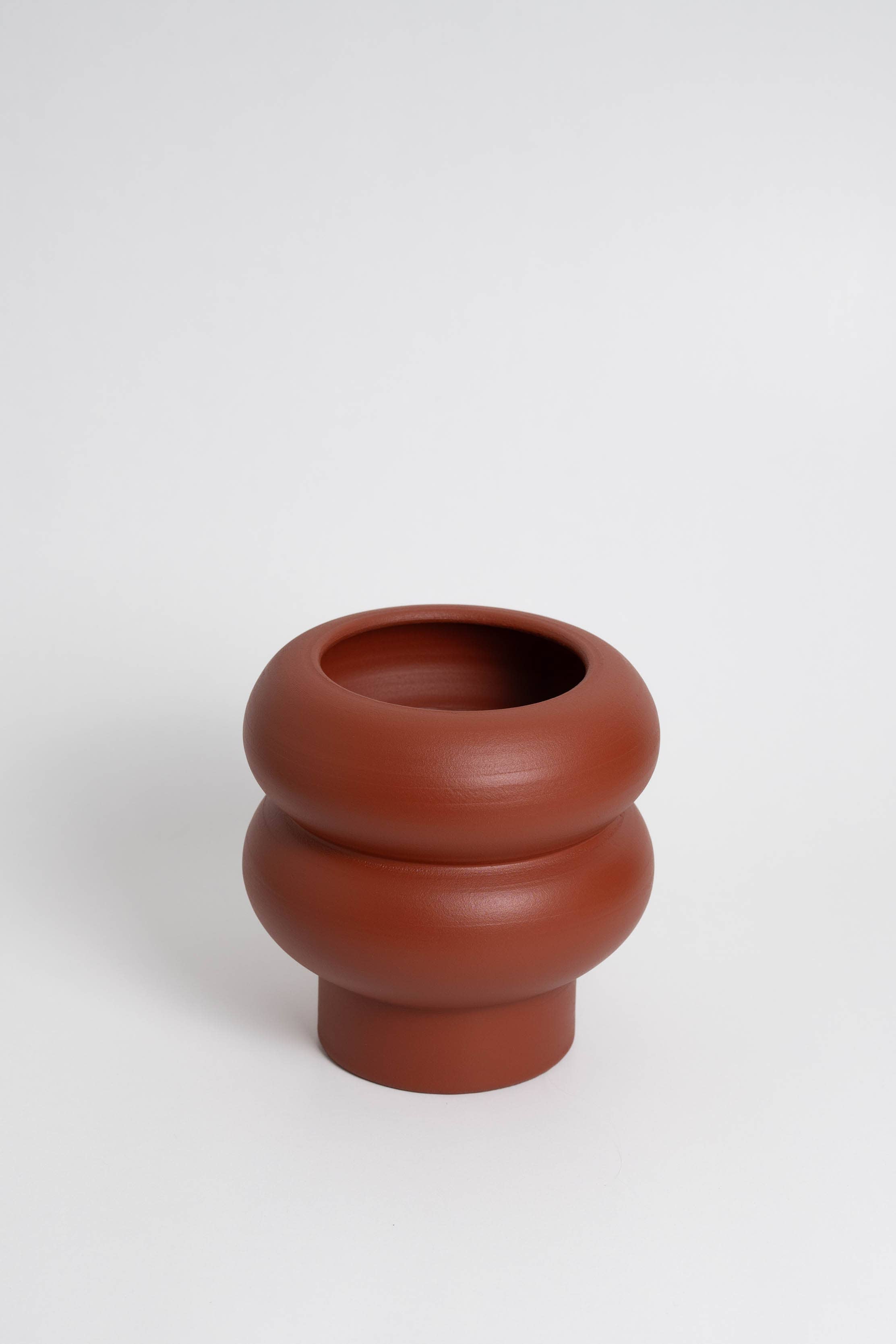 Ripple Vase Small - Terracotta - Perfect for flowers