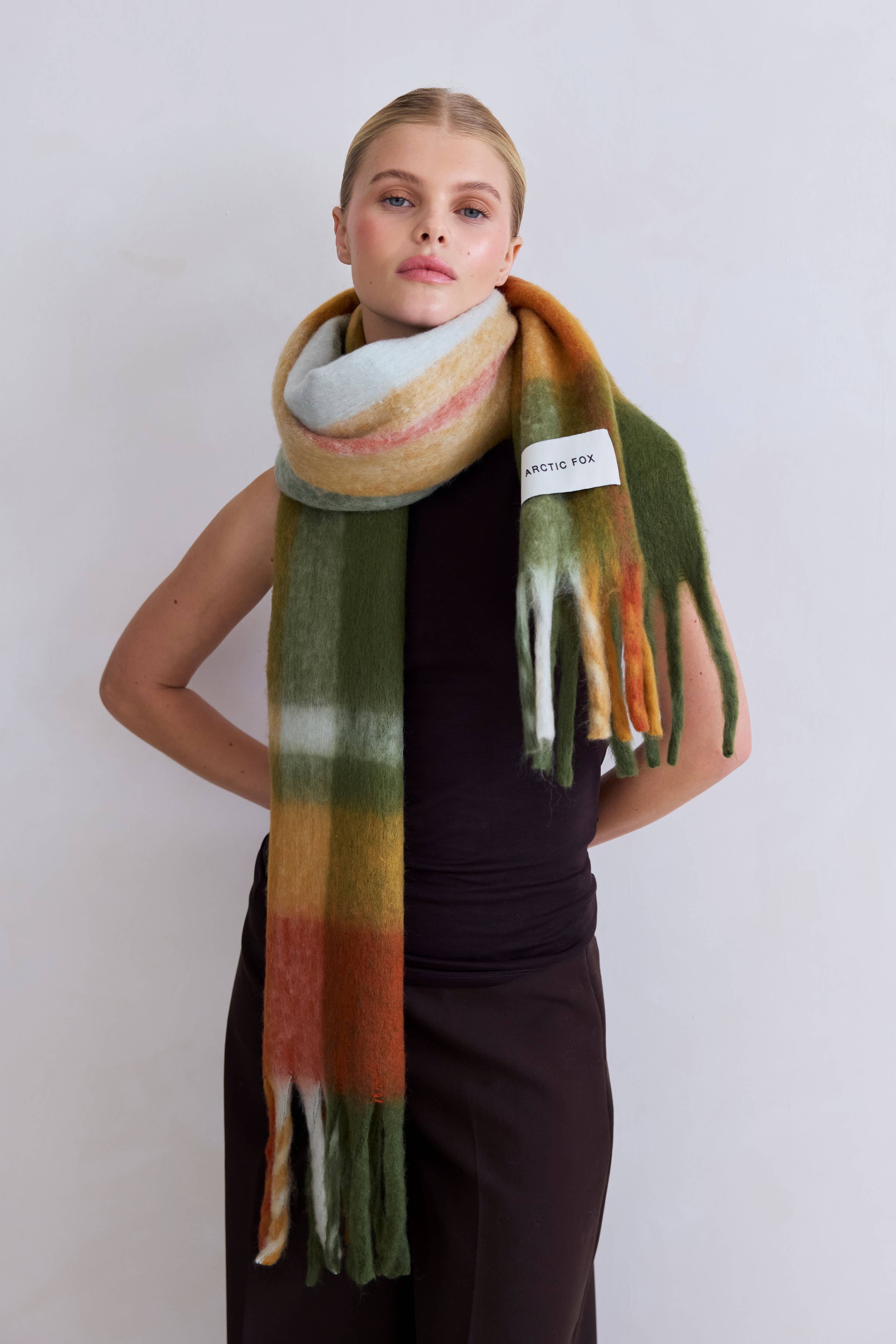 The Stockholm Scarf - 100% Recycled - Mossy Spring