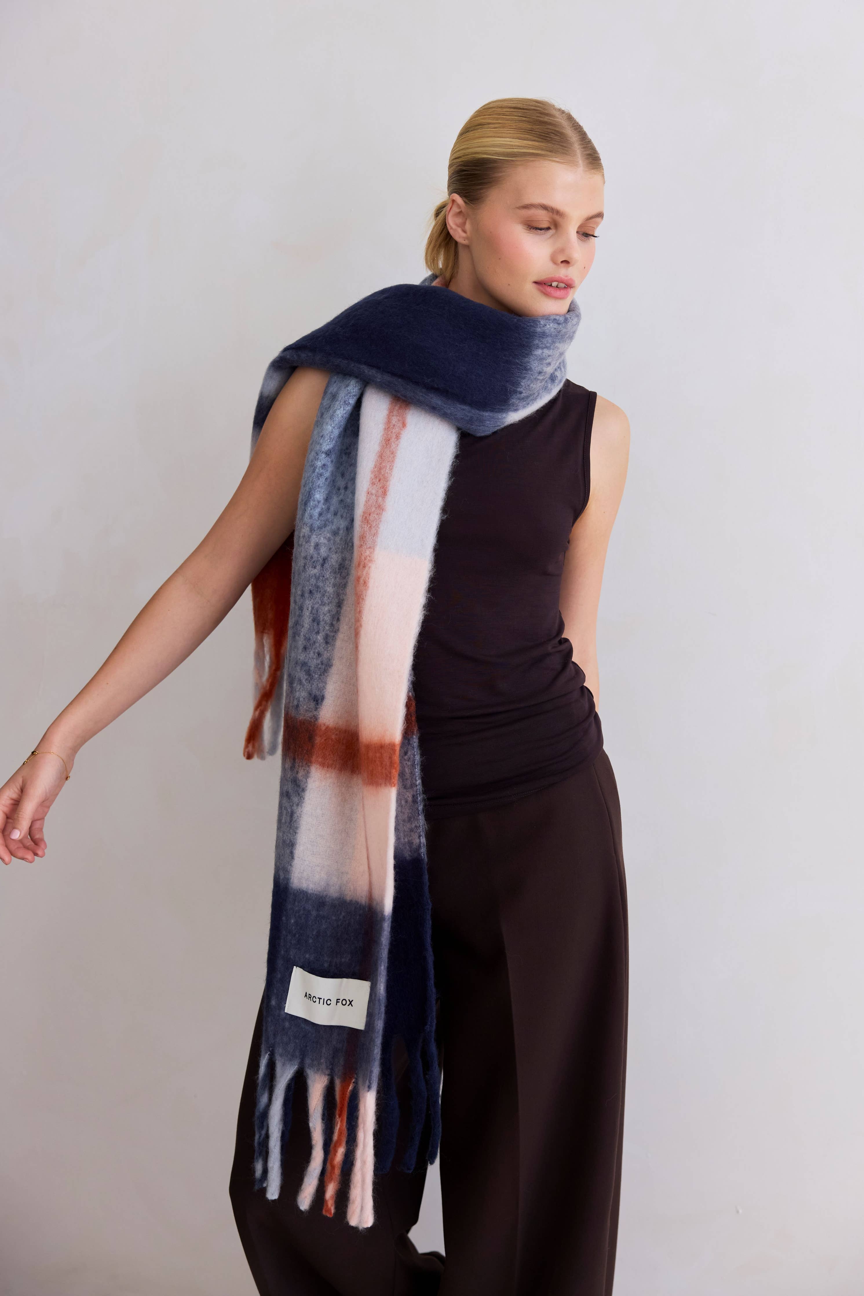 The Stockholm Scarf - 100% Recycled - Winter Lagoon