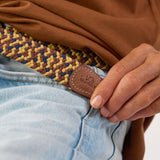 Multicolored elastic woven belt - Aurora