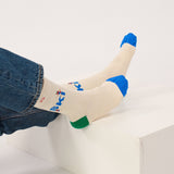 Patterned combed cotton socks - Ski