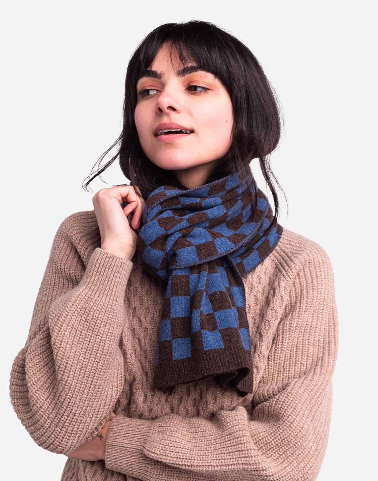 Scarf Horn Damier