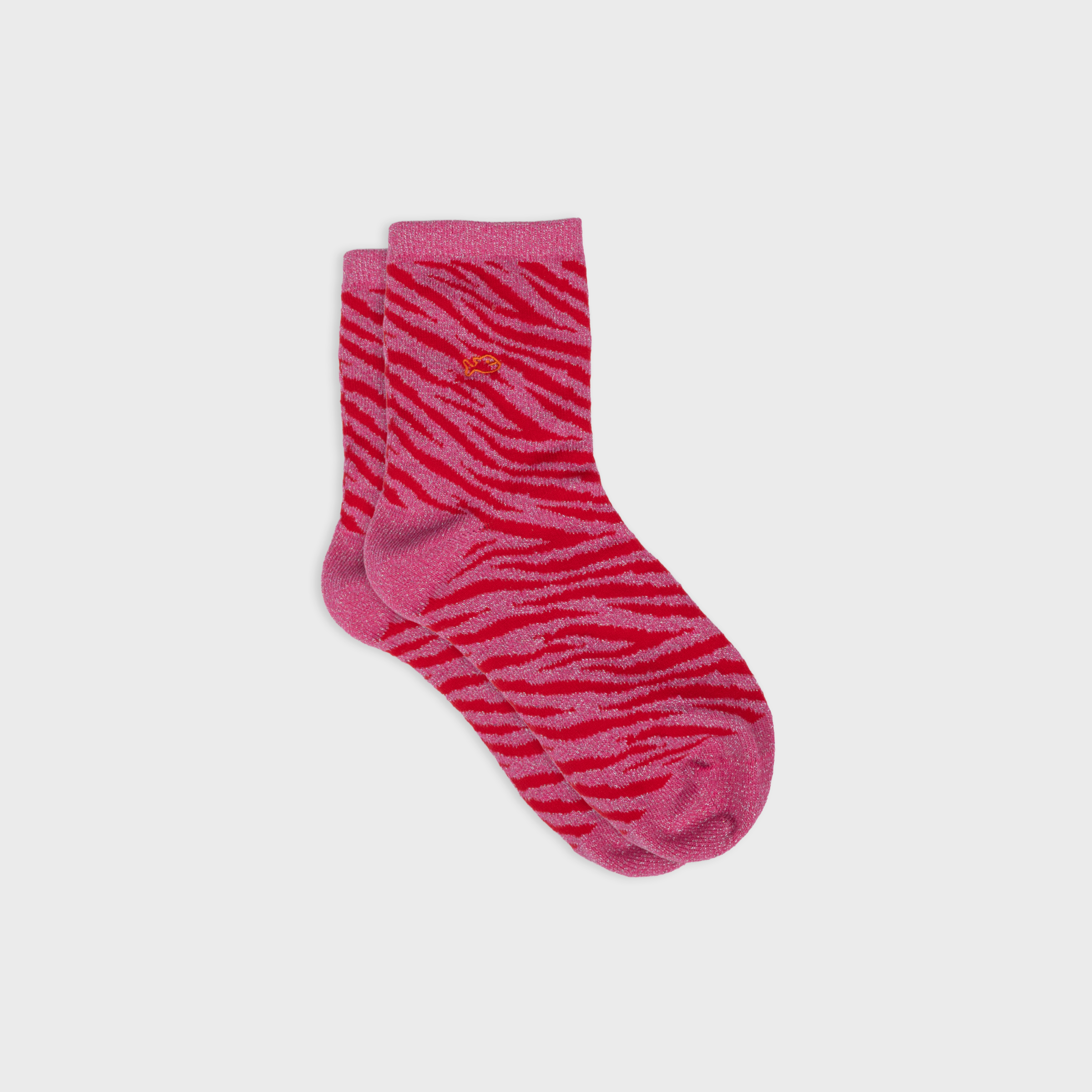 Zebra Socks Pink