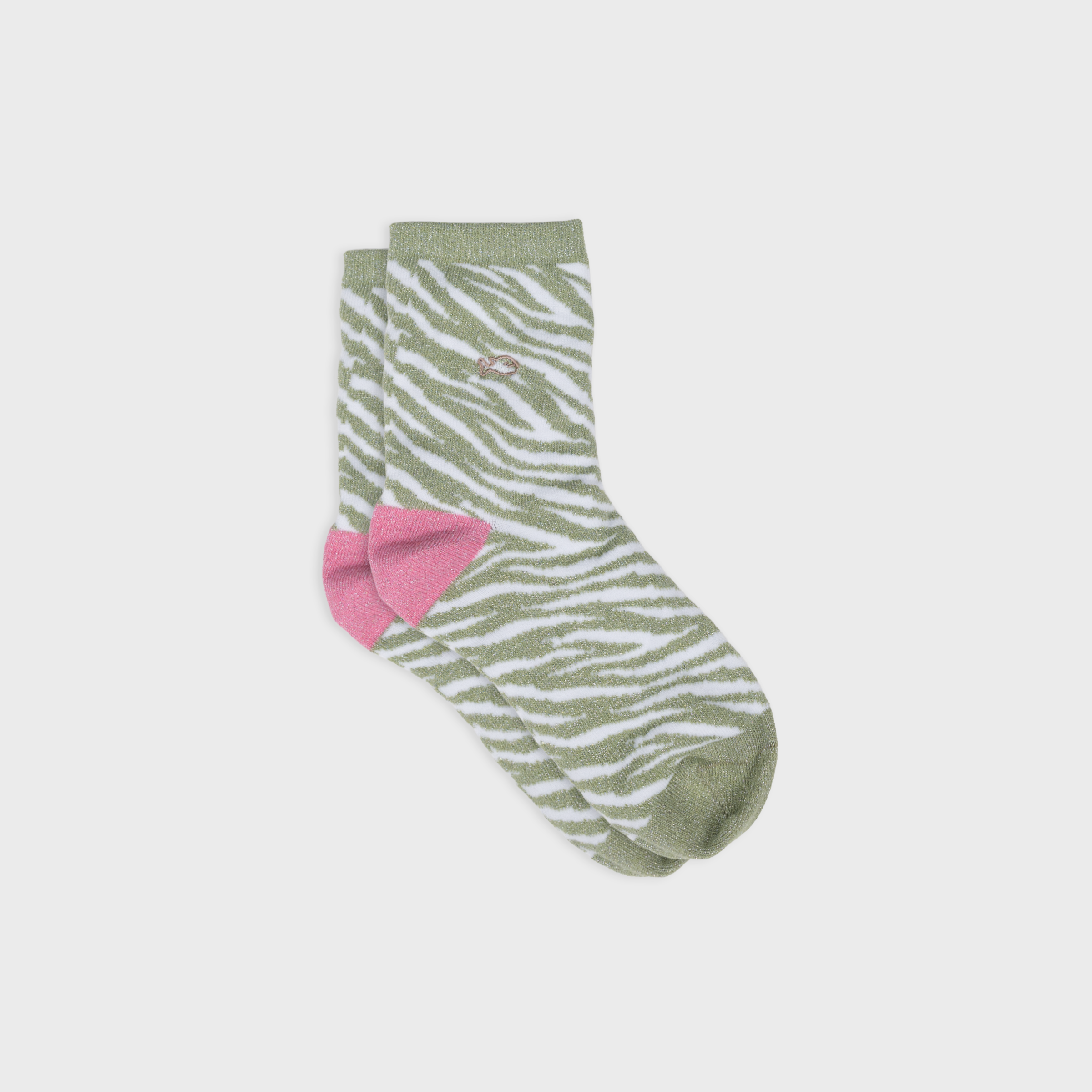 Socks Zebra green/white