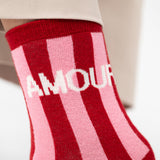 Amour Socks red/pink