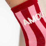 Amour Socks red/pink