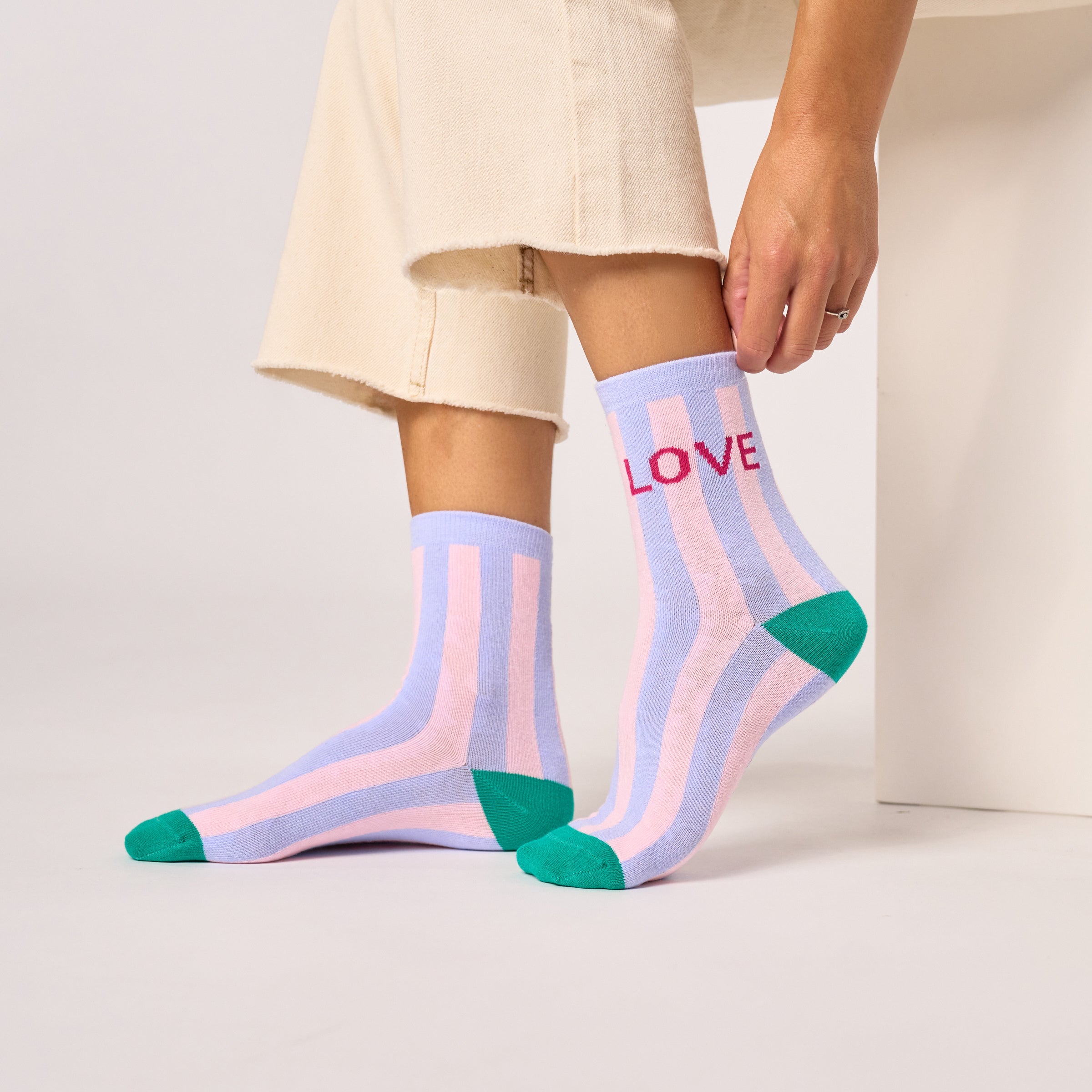 Socks Love purple/pink/green