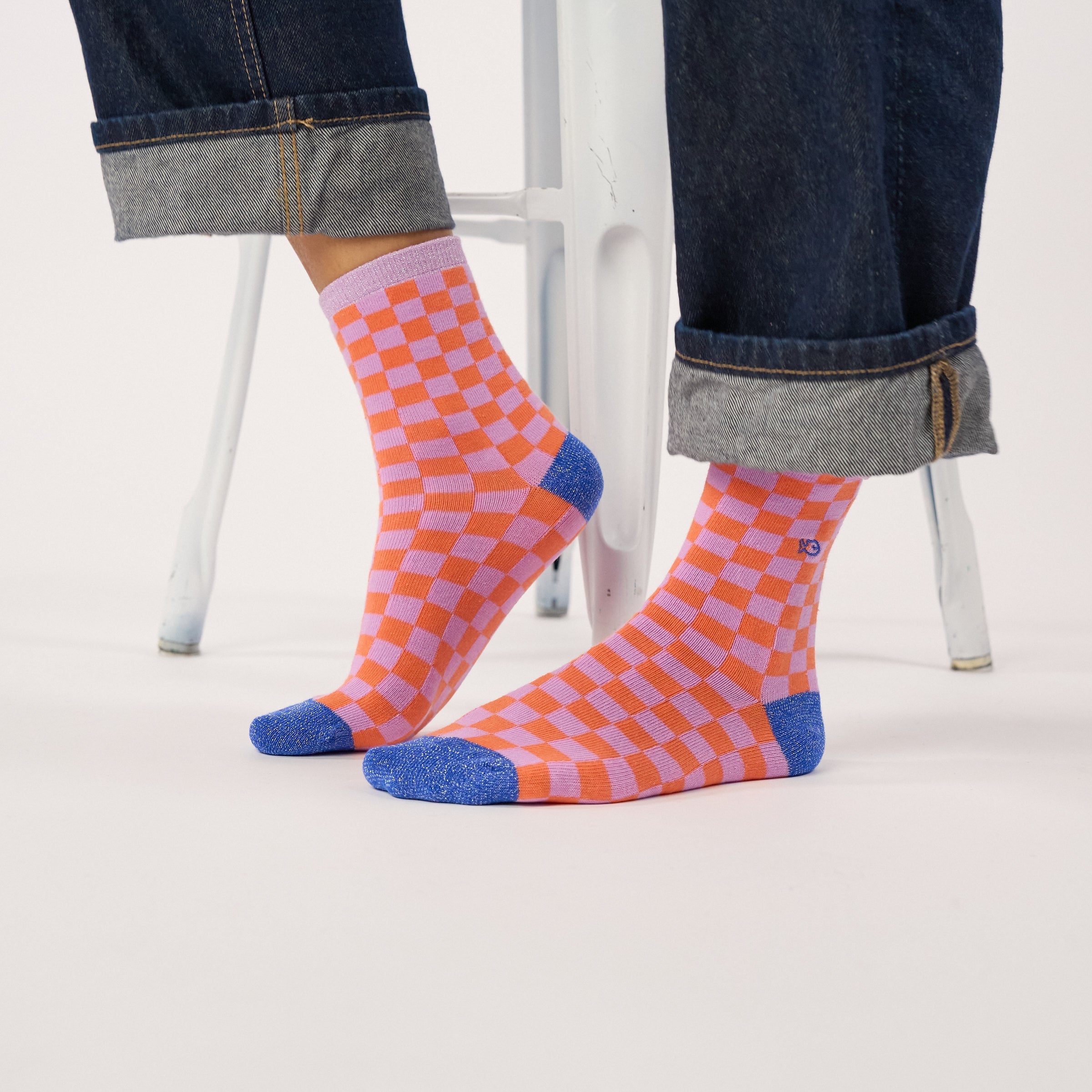 Socks - Light purple and orange