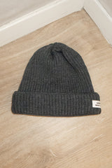 RIBBED MERINO WOOL BEANIE